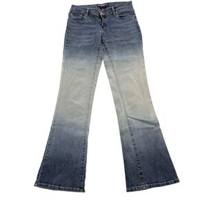 Bubblegum Bootcut Jeans Juniors 7/8 Blue Med Wash‎ Mid Rise Stretch 28x31